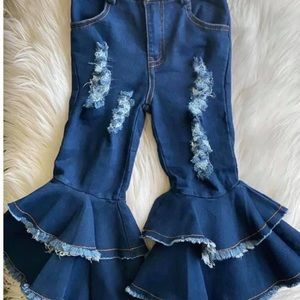 14/16 Boutique Denim Bell bottoms adjustable waist band